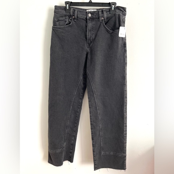 🆕FREE PEOPLE Risk Taker High-Rise Straight Jeans Main Squeeze color-Size 30 - Picture 11 of 13